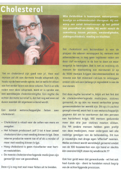 Column BOZ aug.2012 Cholesterol