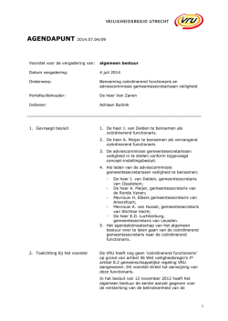 2014070409 Benoeming co&ouml;rdinerend functionaris en