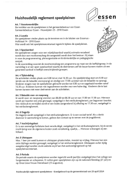 HHR &ndash; ondertekening - Speelpleinen Essen