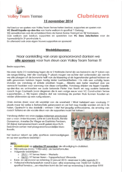 Clubblad 2014 11 15 Kapellen-op-den-Bos