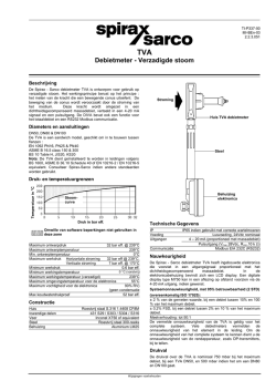 Debietmeter - Verzadigde stoom