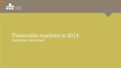 Financiële markten in 2014