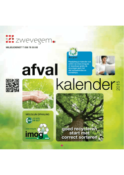 goed recycleren start met correct sorteren