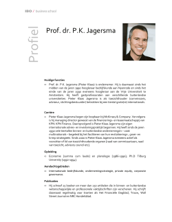 Prof. dr. P.K. Jagersma