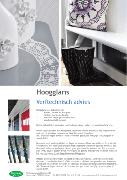 Productinformatieblad - PK Koopmans Lakfabrieken