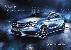 Download prijslijst A-Klasse (PDF) - Mercedes