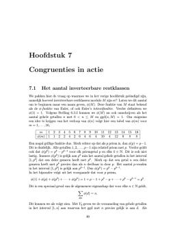 Hoofdstuk 7 Congruenties in actie