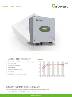 Growatt 1000S-1500S