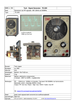 358. Tech Signal generator TE-20D