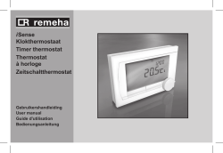 i Sense Klokthermostaat Timer thermostat Thermostat &agrave;