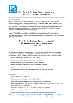 Field Service Engineer Telecommunicatie / RF