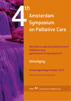 Amsterdam Symposium on Palliative Care