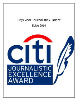 Citigroup Journalistic Excellence Award