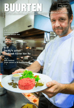 8-9 De M/V achter Chef-kok Xavier Van Ro