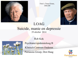 LOAG Suicide, manie en depressie