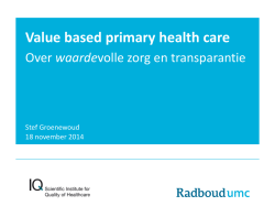 IQ &ndash; Over waardevolle zorg en transparantie