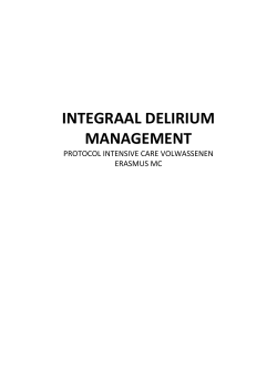 Intergraal protocol IC delirium