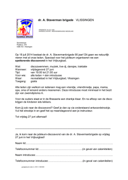 dr. A. Staverman brigade VLISSINGEN