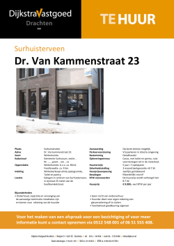 Dr. Van Kammenstraat 23