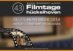 Programmaboekje Filmdagen Hückelhoven 2014