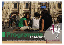 graduaatsopleiding &bull; leerkracht rooms-katholieke