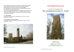 INFORMATIEGIDS RK Geloofsgemeenschap St. Joseph