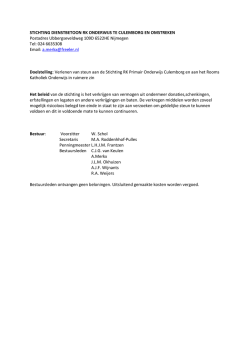 STICHTING DIENSTBETOON RK ONDERWIJS TE CULEMBORG