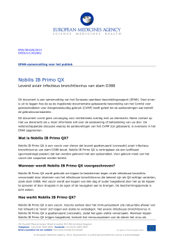 Nobilis IB Primo QX - European Medicines Agency