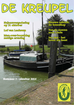 Uitgave nr. 3 - 2014 - Watersportvereniging "De Kreupel"