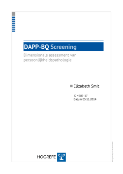 DAPP-BQ Screening