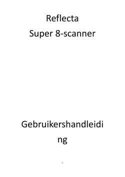 Reflecta Super 8-scanner Gebruikershandleidi ng
