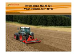 Kverneland NG-M 101 For tractors up to 140hp