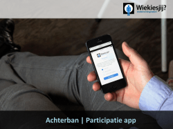 Achterban | Participatie app