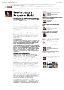 How to create a Beyoncé or Nadal | UK