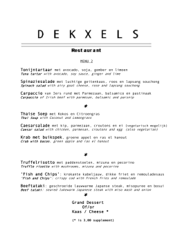 Grand Dessert Of/or Kaas / Cheese *