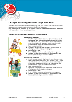 Onze publicaties en producten - Rode Kruis