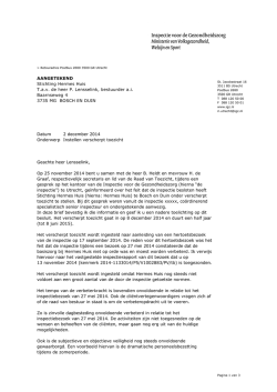 Hermes Huis Bosch en Duin brief 2-12
