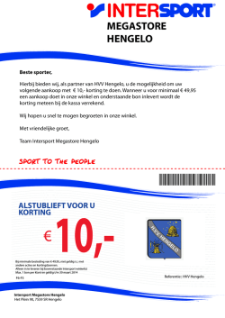 Brief Kortingsbon Intersport Voetbal.ai