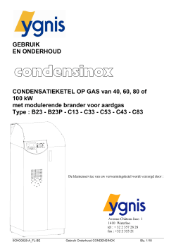 Gebruik en onderhoud - 06/10/2014 – Nieuwe Catalogus Ygnis 2015