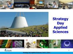Strategy Day Applied Sciences