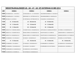 Je kan hier de wedstrijdenplanning downloaden.