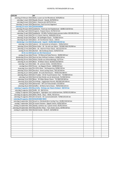 jaarprogramma 2014 groep 1