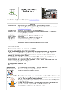H HO(RS)TNIEUWS 7