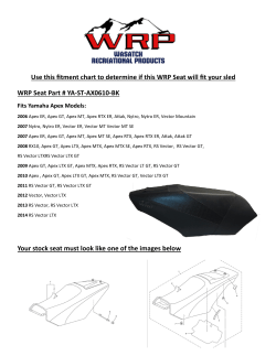 Use this fitment chart to determine if this WRP Seat will fit