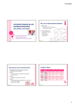 Dr Vanderkam - Radiotherapie