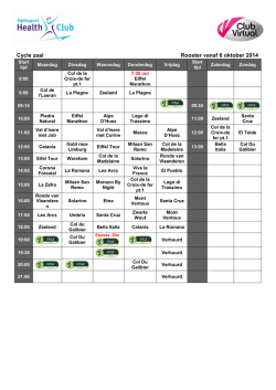 Download het lesrooster
