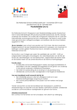 JenJ PT peuterleidst.. - Hollandse School Singapore