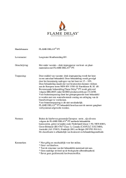 Handelsnaam: FLAME DELAY® PT Leverancier: Leegwater