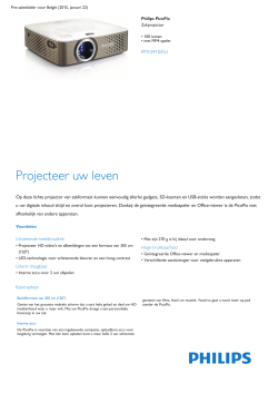 Product Leaflet: Zakprojector, 100 lumen, met MP4-speler