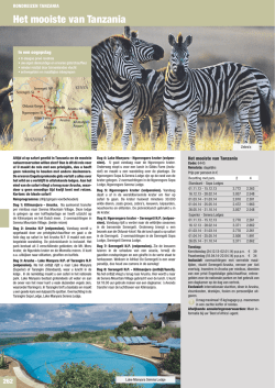 Het mooiste van Tanzania